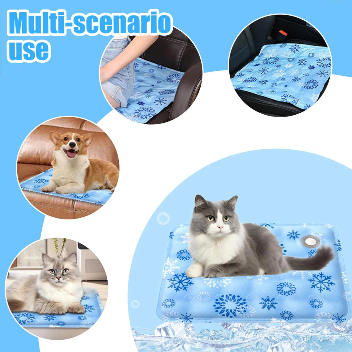 Dog Cooling Mat Gel Self-Cooling Pad