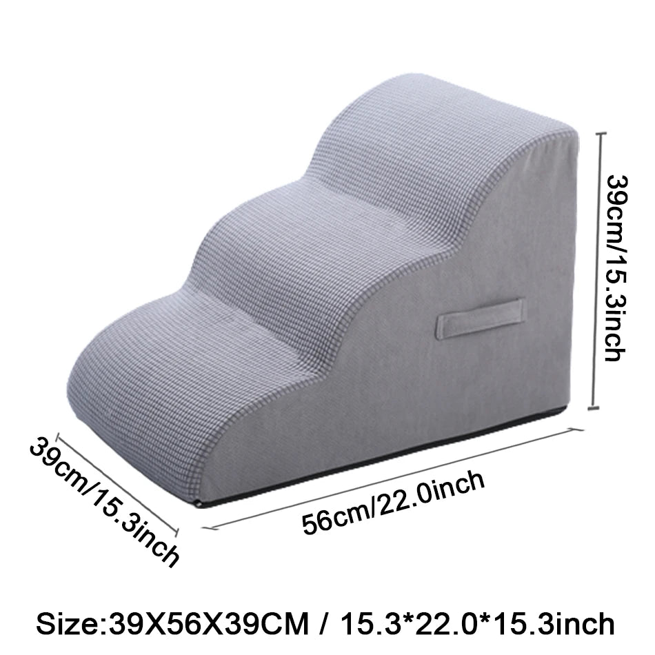 ComfyClimb Pet Stairs — Non-Slip Foam Steps for Dogs & Cats