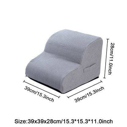 ComfyClimb Pet Stairs — Non-Slip Foam Steps for Dogs & Cats