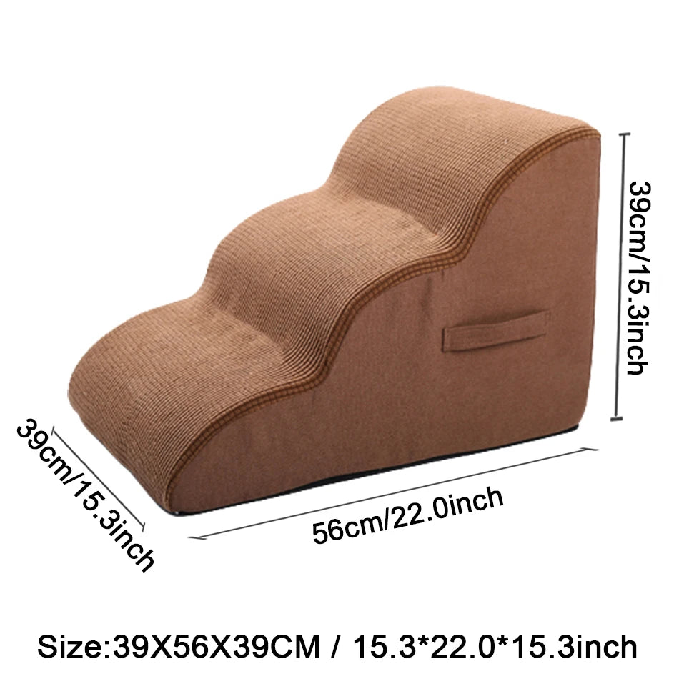 ComfyClimb Pet Stairs — Non-Slip Foam Steps for Dogs & Cats