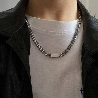 Stainless Steel Cuban Chain Necklace