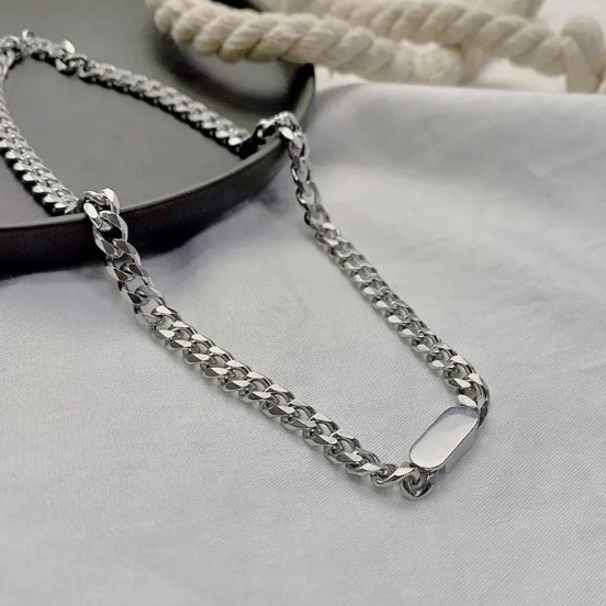 Stainless Steel Cuban Chain Necklace